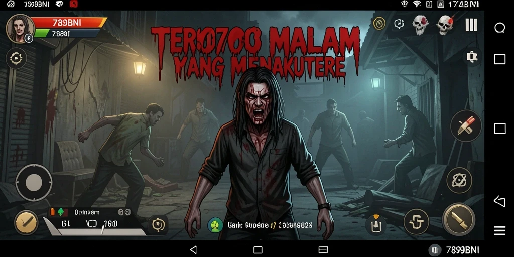 Gameplay seram dalam 789BNI yang penuh dengan suasana mencekam.