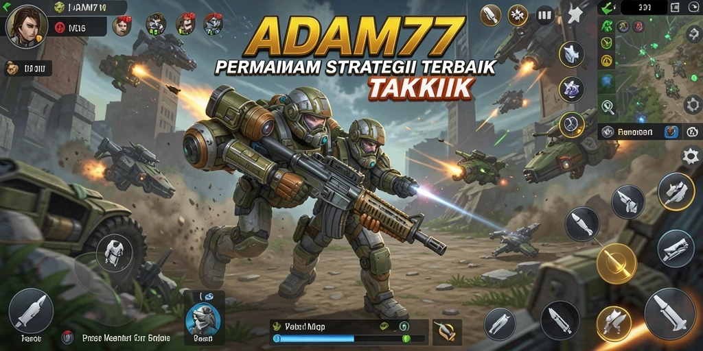 Tampilan gameplay ADAM77 yang menegangkan dan penuh strategi.