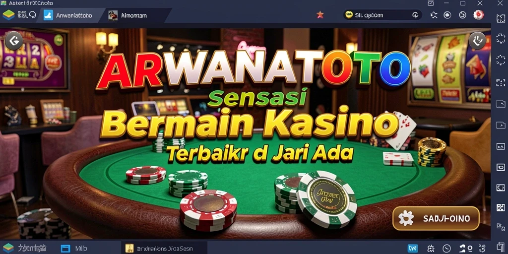 Tampilan menarik gameplay Kasino ARWANATOTO yang penuh warna.