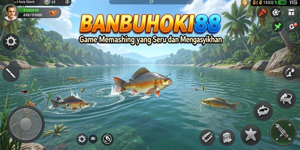 Tampilan gameplay BANBUHOKI88 dalam aksi memancing yang seru.