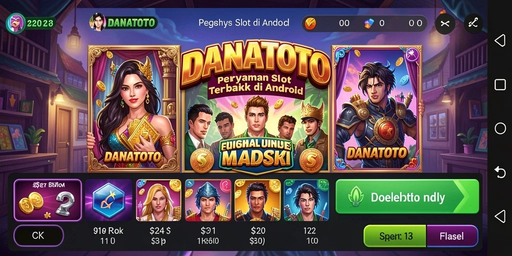 Tampilan gameplay DANATOTO yang menarik dan seru.
