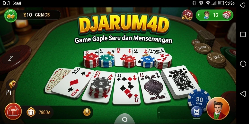 Tampilan gameplay Gaple yang seru dan mengasyikkan di DJARUM4D.