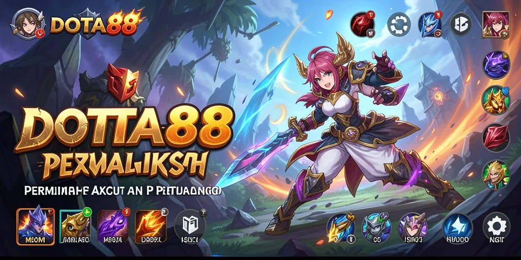 Screenshot gameplay DOTA88 menunjukkan aksi karakter Anime yang mendebarkan.