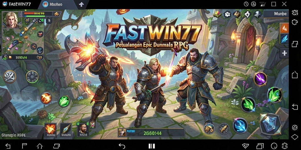 Tampilan gameplay yang menegangkan dan strategis dalam FASTWIN77.