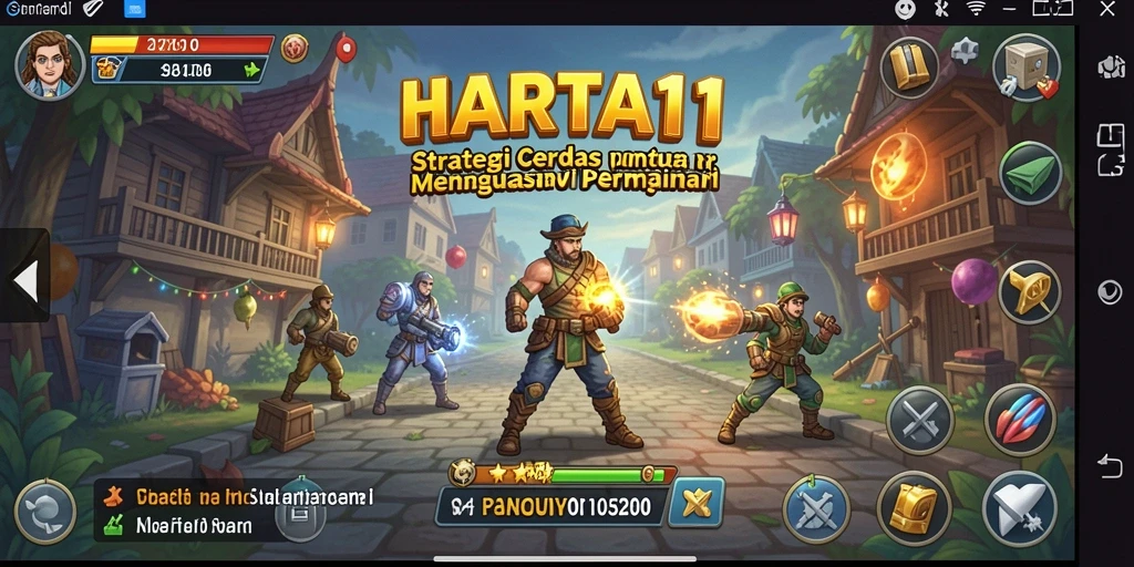 Tampilan gameplay HARTA11 yang penuh strategi dan aksi dinamis.