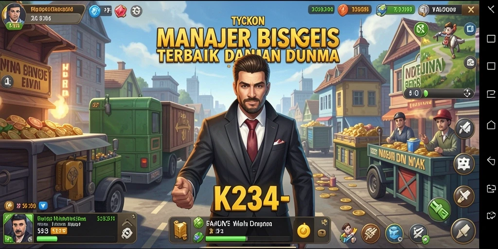 Screenshot menunjukkan gameplay Tycoon yang menarik di K234.