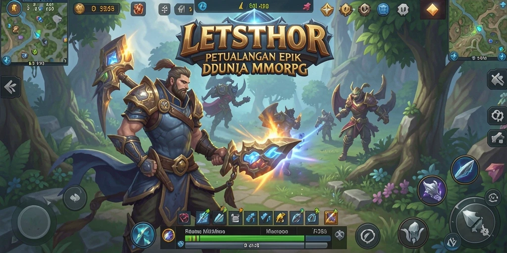 Gameplay seru di LETSTHOR dengan pertarungan dan eksplorasi yang mendebarkan.