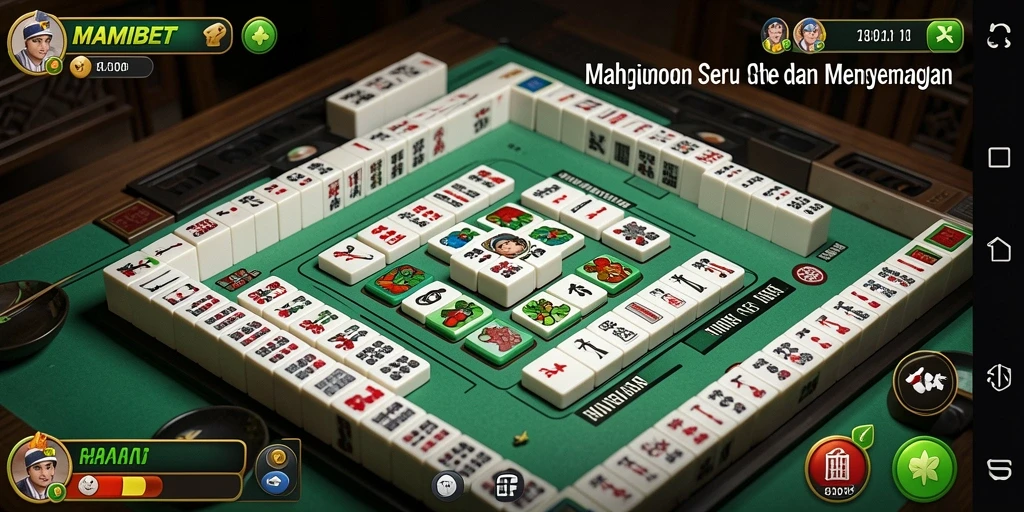 Screenshot gameplay MAMIBET yang penuh aksi dan strategi Mahjong.