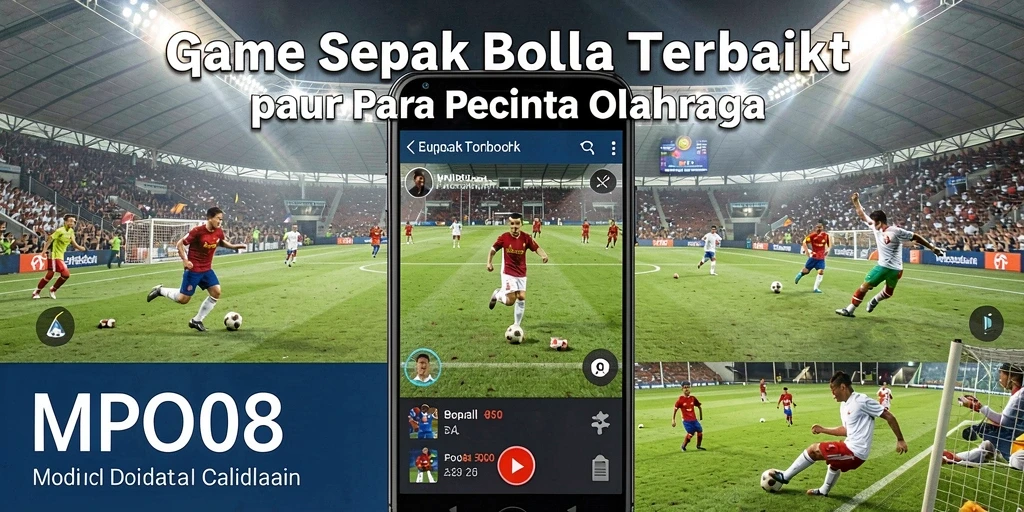 Tampilan gameplay seru dari MPO08 yang penuh aksi sepak bola.