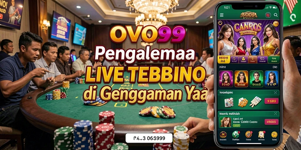Tampilan menarik dari gameplay Live Casino di OVO99.