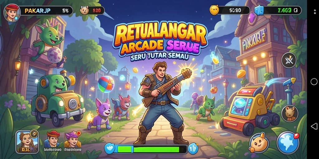 Tampilan seru dan penuh aksi dari gameplay <strong>PAKARJP</strong>