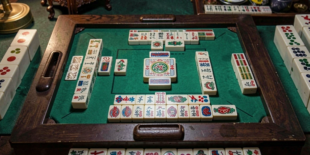 Tampilan utama gameplay POLOTOTO yang menampilkan tantangan Mahjong.