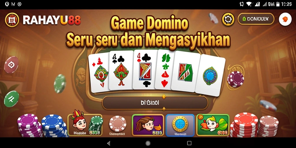 Screenshot gameplay RAHAYU88 menunjukkan aksi domino yang mendebarkan.