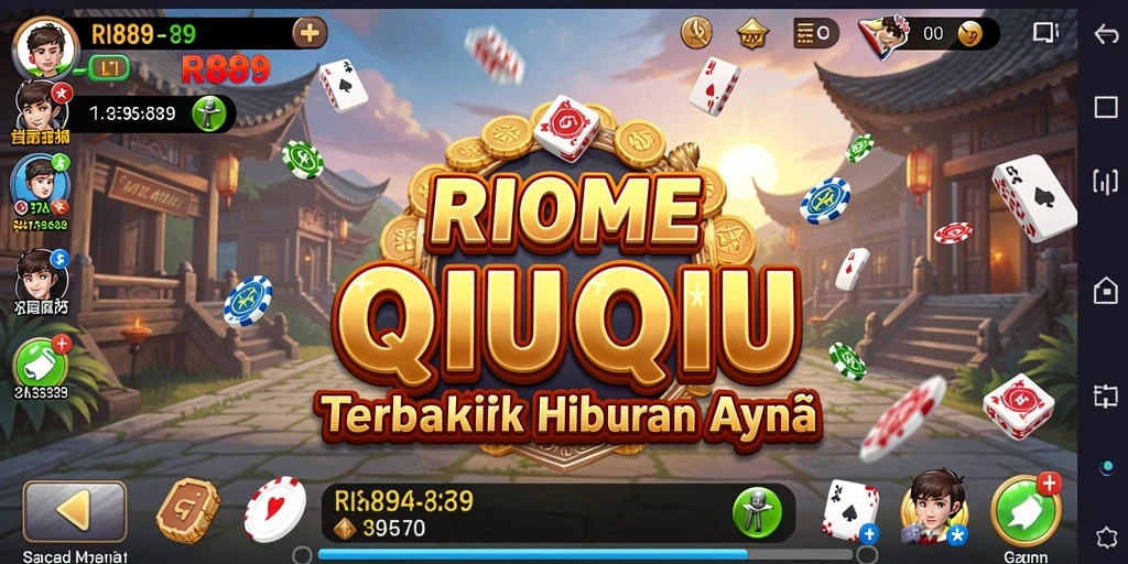 Tampilan gameplay seru dari RI889 dengan kartu QiuQiu.