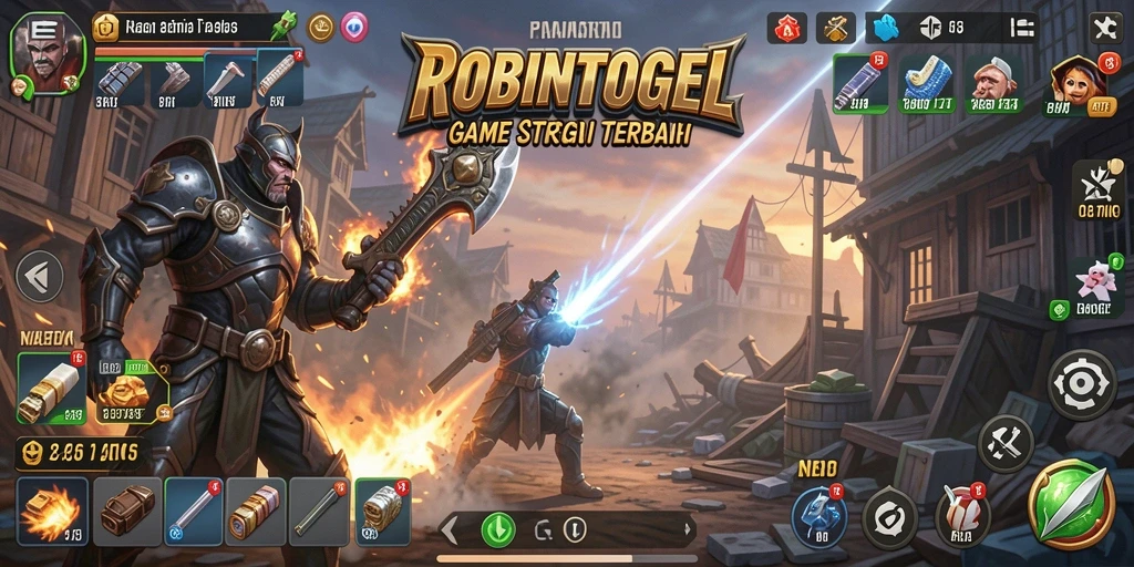 Tampilan gameplay menarik dari ROBINTOGEL dengan aksi strategi yang intens.