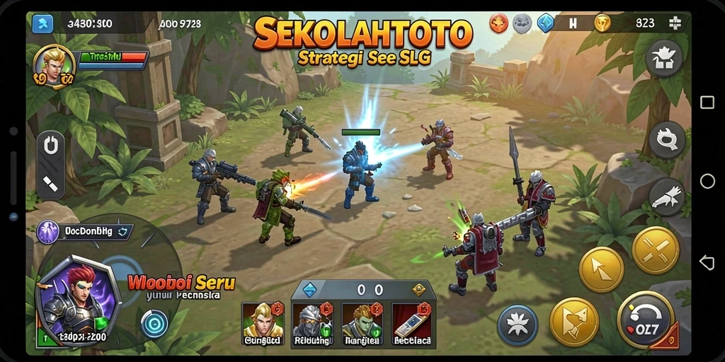 Tampak seru gameplay strategi SEKOLAHTOTO yang mendebarkan.