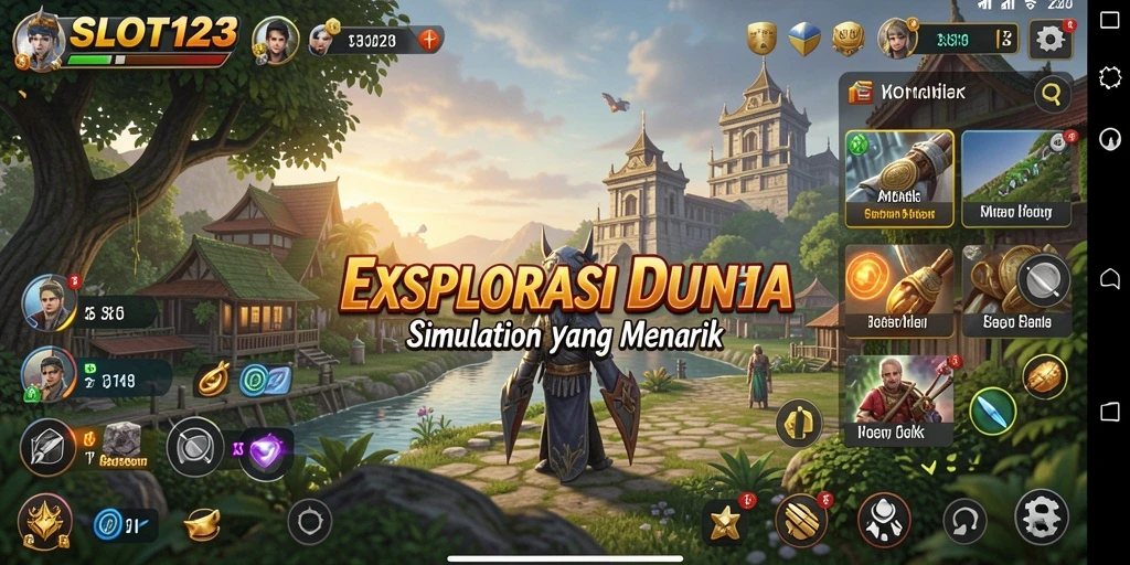 Tampilan gameplay SLOT123 yang menarik dan interaktif.