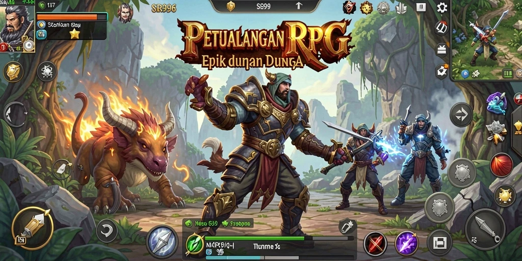 Gameplay menarik di dunia RPG penuh tantangan dan petualangan.