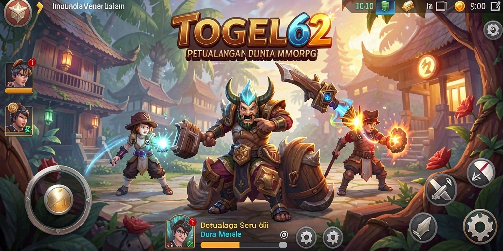 Tampilan gameplay yang seru dan menantang dalam TOGEL62.