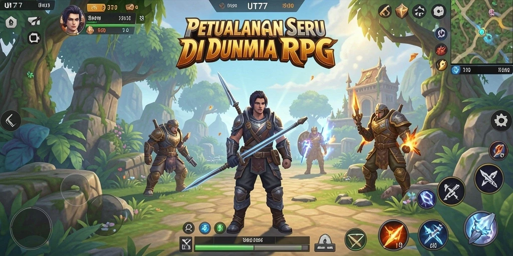 Gameplay mendebarkan di dunia fantasi UT77.