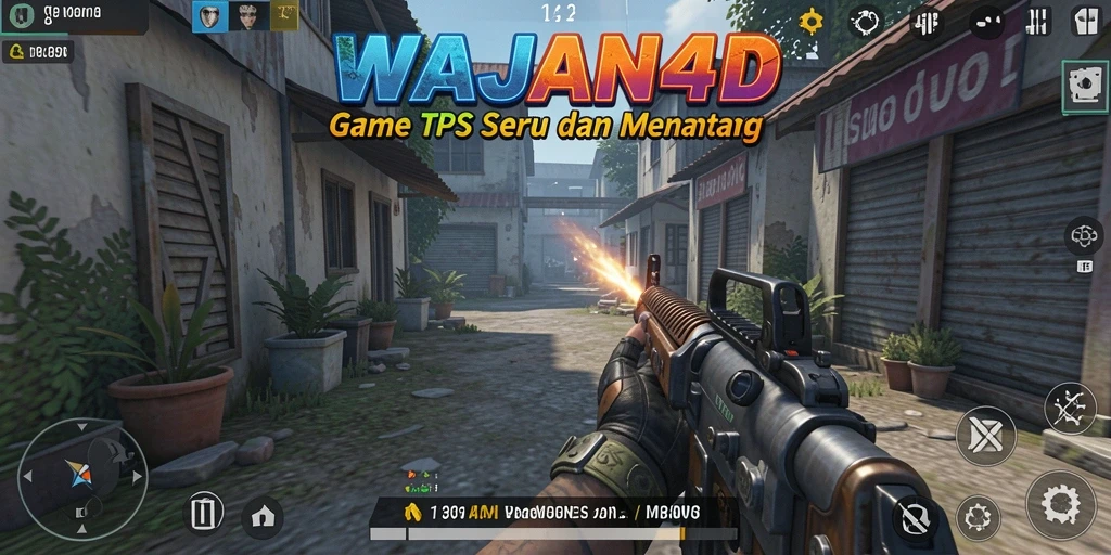 Tangkapan layar gameplay seru WAJAN4D dengan aksi TPS.