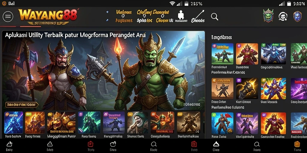 Screenshot utama WAYANG88 menampilkan antarmuka yang ramah pengguna dan fitur-fitur canggih.